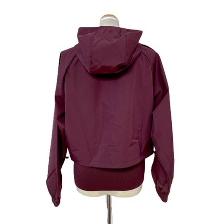 ステラマッカートニー stella mccartney アディダス adidas フード付きトラックジャケット ポリエステル バーガンディ 正規取扱