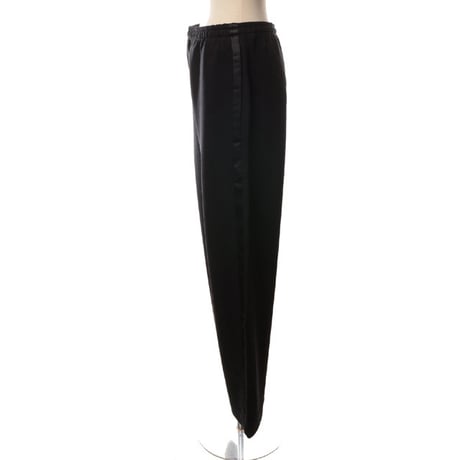 エムエムシックス メゾンマルジェラ MM6 MAISON MARGIELA サイドライン入りストレートパンツ コットン ブラック