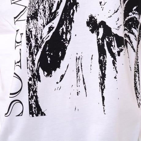 ラフシモンズ RAF SIMONS Oversized T-shirt Solemn-X コットン ホワイト