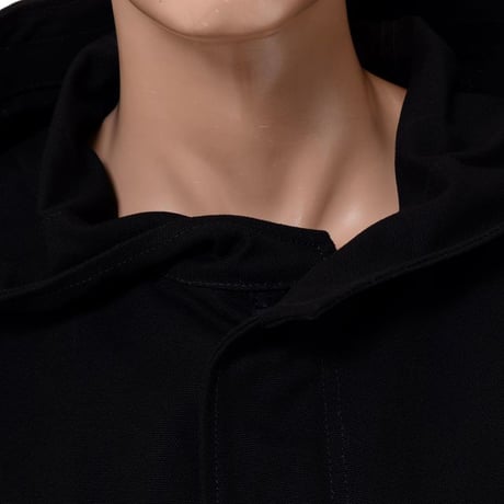 ラフシモンズ RAF SIMONS オーバーサイズドプリンテッドパーカー コットン ブラック