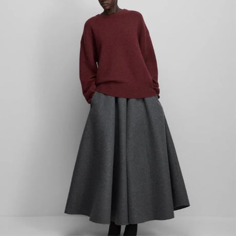 エクストリームカシミヤ extreme cashmere x n431 mike丸襟セーター カシミアなど チョーク