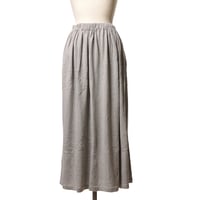 extreme cashmere x エクストリームカシミヤ リラックスロングスカート コットンカシミヤ グレー レディース