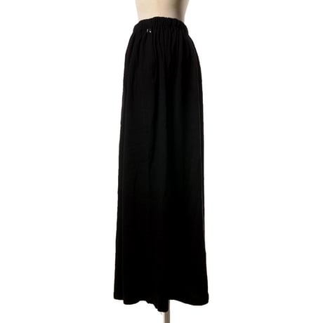 エクストリームカシミヤ extreme cashmere x manyshortロング丈スカート コットンカシミヤ ブラック