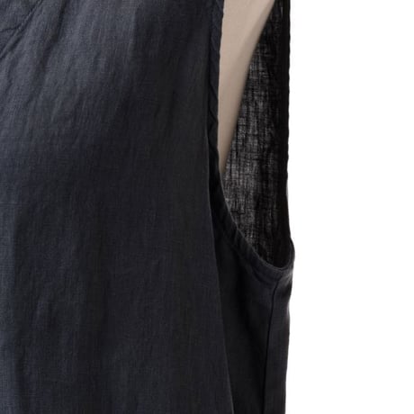 インポートブランド import brand ROSSO35 Vネックワンピース リネン ダークグレー