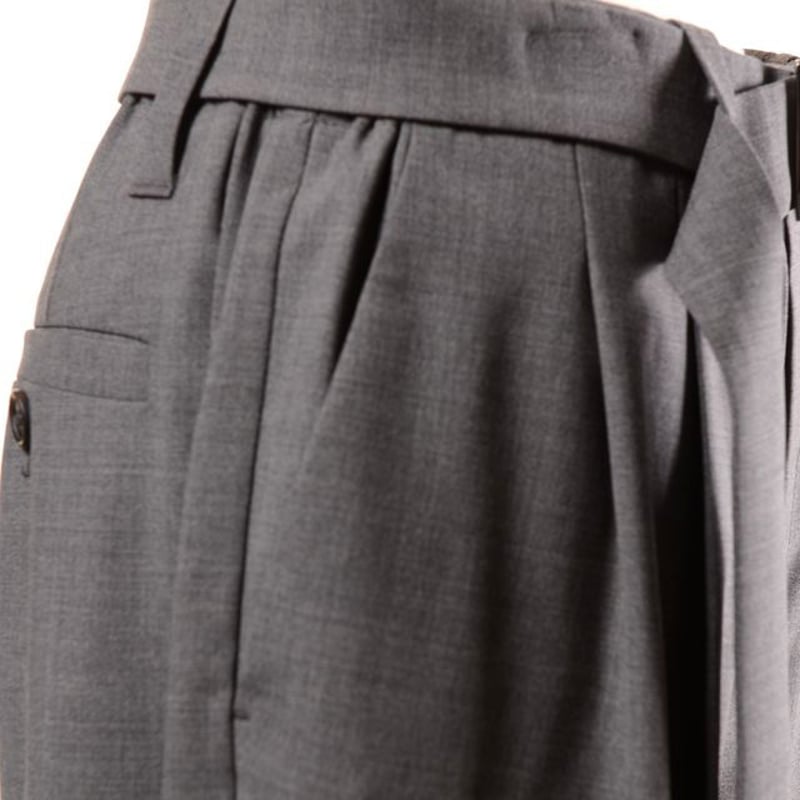 ブルネロクチネリ Brunello Cucinelli ベルト付きタックパンツ