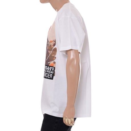 ラフシモンズ RAF SIMONS ソリタリィディスオーダー・ビッグフィットTシャツ コットン ホワイト