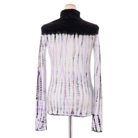 プロエンザスクーラー Proenza Schouler ハイネックカットソー ベロア ブラックプリント