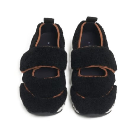マルニ Marni メアリージェーンスニーカー ムートン ブラック 正規取扱