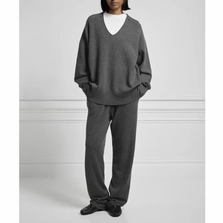エクストリームカシミヤ extreme cashmere x Ｖネックセーター カシミア クリーム