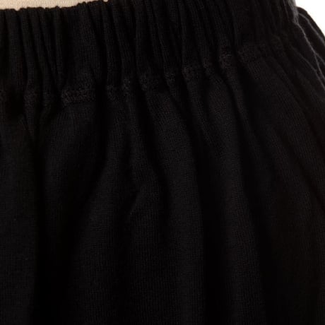 エクストリームカシミヤ extreme cashmere x manyshortロング丈スカート コットンカシミヤ ブラック