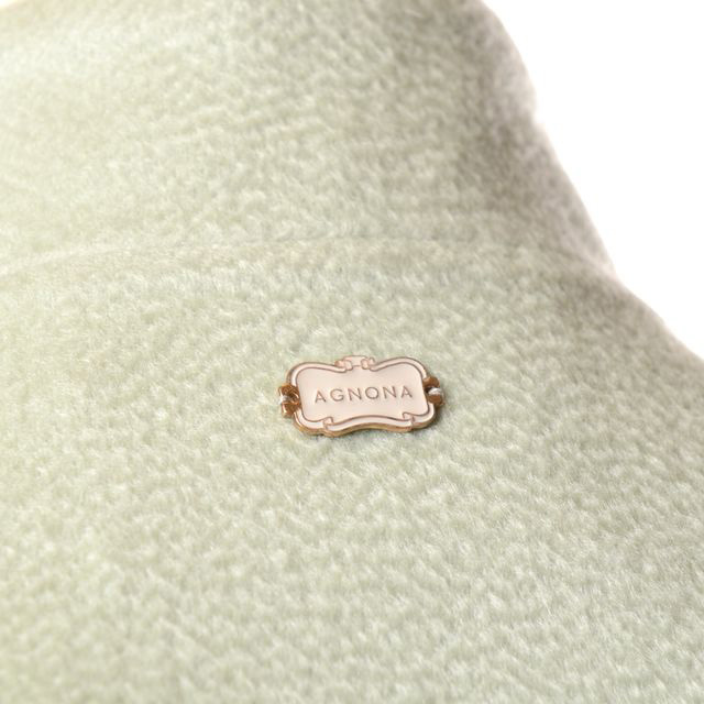 アニオナ AGNONA ダブルフェイスコート カシミヤ ミントグリーン