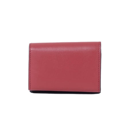 マルニ Marni 三つ折り財布 ナッパーレザーシープスキン ブラウンピンクエンジ