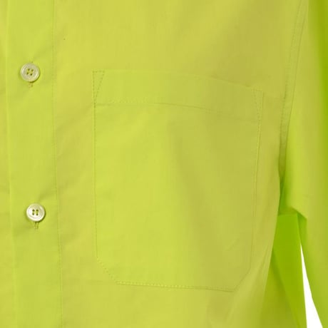 エムエムシックス メゾンマルジェラ MM6 MAISON MARGIELA ショート丈ブラウス コットン ネオングリーン