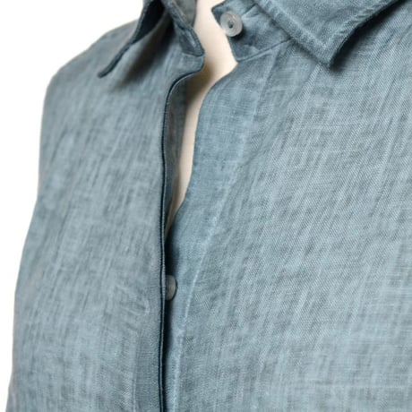 インポートブランド import brand プルマナック PLOUMANAC'H ロングブラウス リネン マリンブルー