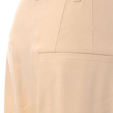 テラ TELA タック使いパンツ レーヨンストレッチ ベージュ