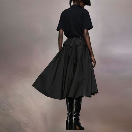 メゾン マルジェラ Maison Margiela 変形スカート ポリタフタ ブラック 正規取扱