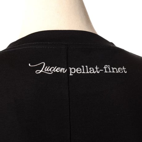 ルシアンペラフィネ Lucien Pellat Finet スカル半袖Tシャツ コットン ブラック