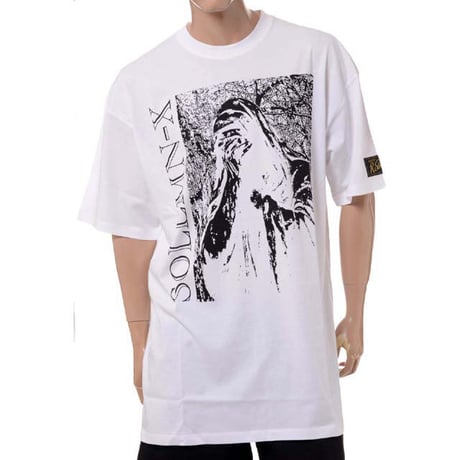 ラフシモンズ RAF SIMONS Oversized T-shirt Solemn-X コットン ホワイト