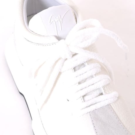 ジュゼッペザノッティ GIUSEPPE ZANOTTI レザースニーカー バックスキンレザー ホワイト
