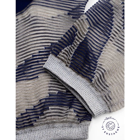 アトリエサンウスタッシュ Atelier ST EUSTACHE DOURO ソックス 靴下 ナイロン混合 ブルー