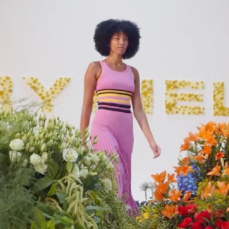 ソニアリキエル SONIA RYKIEL フレアーニットスカート リブ ソニアリキエル SONIA RYKIEL フレアーニットスカート リブ