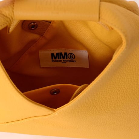 エムエムシックス メゾンマルジェラ MM6 MAISON MARGIELA ジャパニーズミニバッグ グレインカーフレザー カラシ