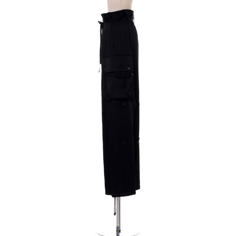 アンドゥムルメステール ann demeulemeester ワイドカーゴパンツ 