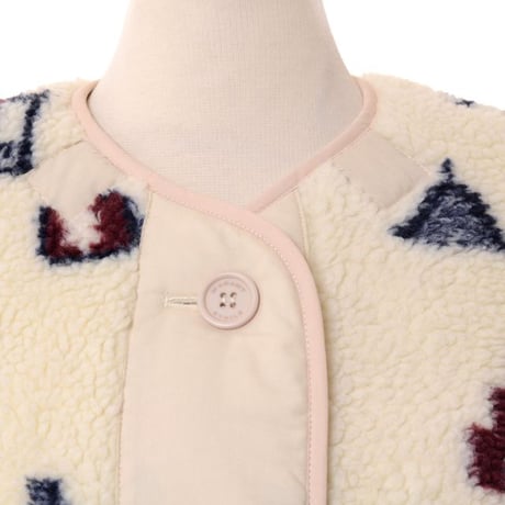 イザベルマラン ISABEL MARANT リバーシブルコート リサイクルポリエステル アイボリープリント