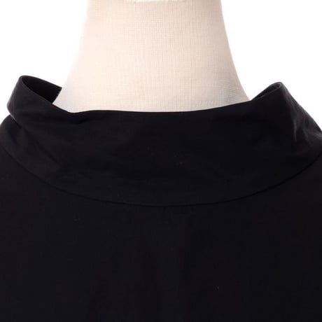 マルニ Marni 背中リボンハイネックブラウス コットン ブラック