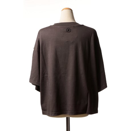 テラ TELA ビックシルエットTシャツ コットンジャージー ダークブラウン