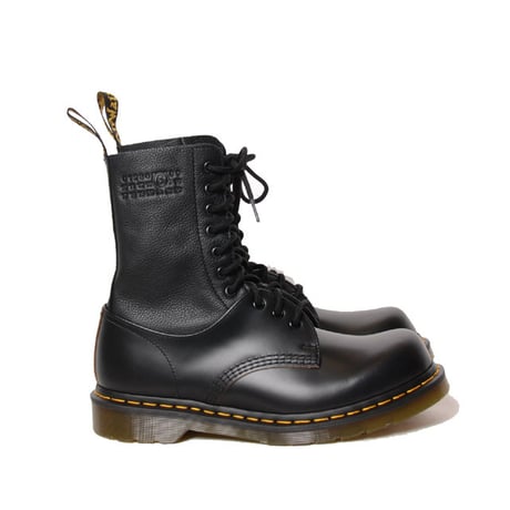 エムエムシックス メゾンマルジェラ MM6 MAISON MARGIELA ドクターマーチンブーツ 牛革 ブラック