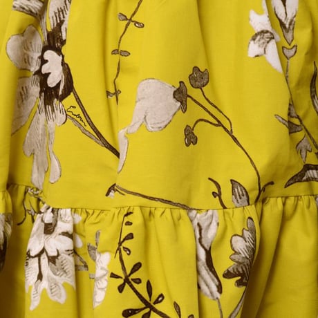 アーデム ERDEM エレオノラドレス コットン イエロー