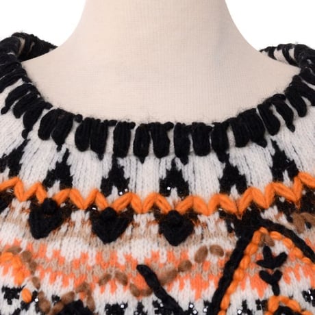 エルマノシェルビーノ ermanno scervino ノルディックセーター ウールなど ホワイトミックス