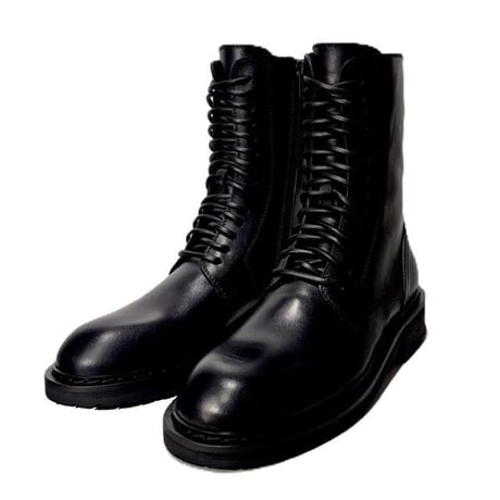 アンドゥムルメステール ann demeulemeester レースアップ編み上げブーツ レディース レザー ブラック 正規取扱