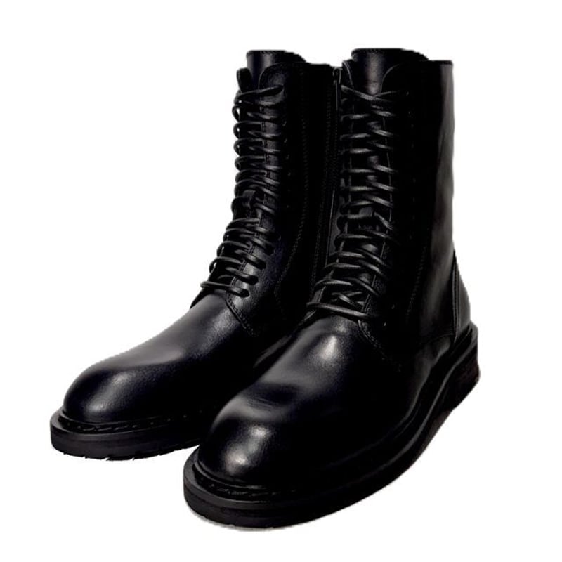 アンドゥムルメステール ann demeulemeester レースアップ編み上げ