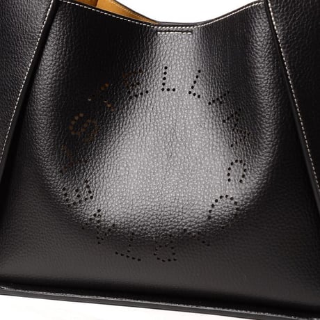 ステラマッカートニー stella mccartney ロゴクロスボディトートバッグ ヴィーガン素材 ブラック