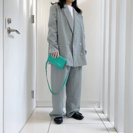 マルニ Marni ショルダーレザーバッグ 牛革羊革 グリーン