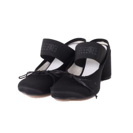 エムエムシックス メゾンマルジェラ MM6 MAISON MARGIELA バレエデコルテミュール ポリエステルなど ブラック