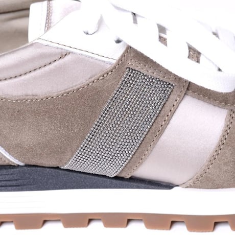 ブルネロクチネリ Brunello Cucinelli ビジュー付きスニーカー バックスキンなど トープ