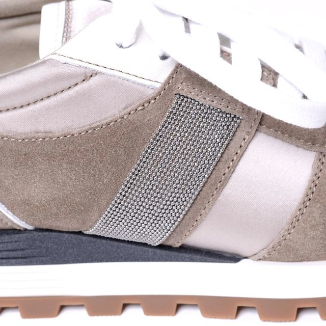 ブルネロクチネリ Brunello Cucinelli ビジュー付きスニーカー バック