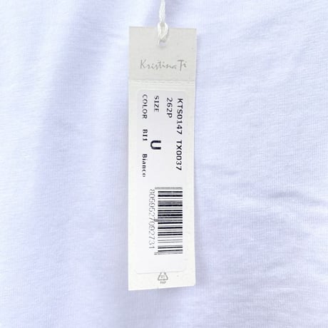 クリスティーナティ Kristina Ti ノスタルジアロゴＴシャツ コットンジャージー ホワイト 正規取扱