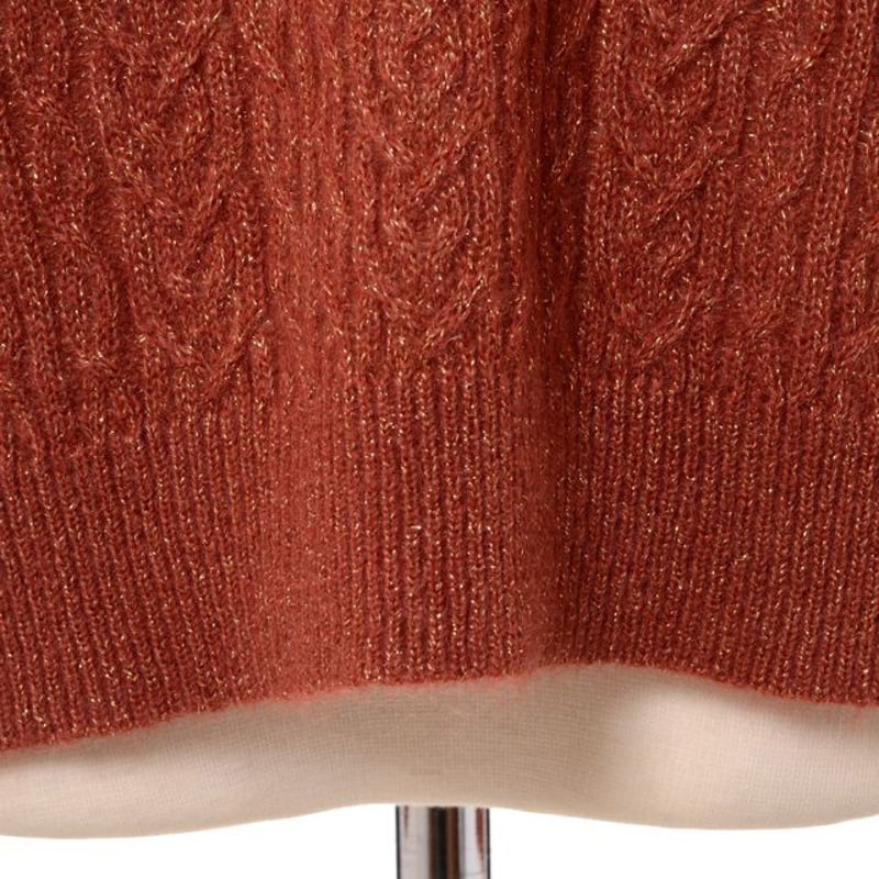 ブルネロクチネリ Brunello Cucinelli ラメ糸ケーブルニットセーター