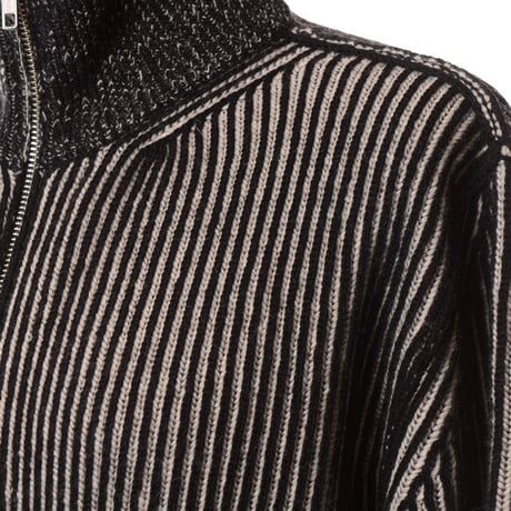 エムエムシックス メゾンマルジェラ MM6 MAISON MARGIELA リバーシブルジッパーブルゾン ウールなど ブラック