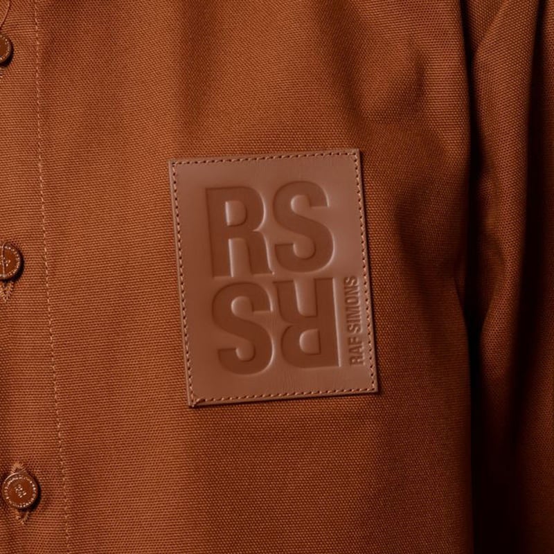 ラフシモンズ RAF SIMONS Straight fit denim shirt with