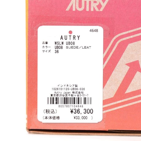 AUTRY オートリー スエード スニーカー ルビーレッド レトロ ローカット WINDSPIN レディース