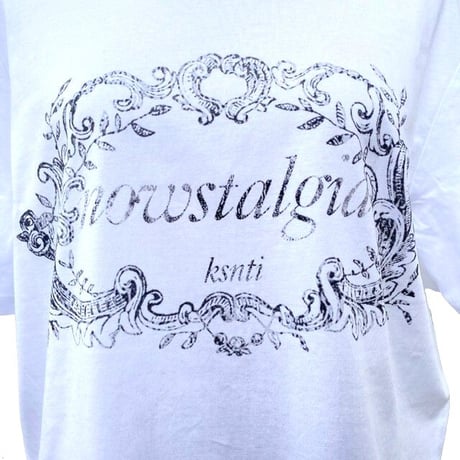 クリスティーナティ Kristina Ti ノスタルジアロゴＴシャツ コットンジャージー ホワイト 正規取扱