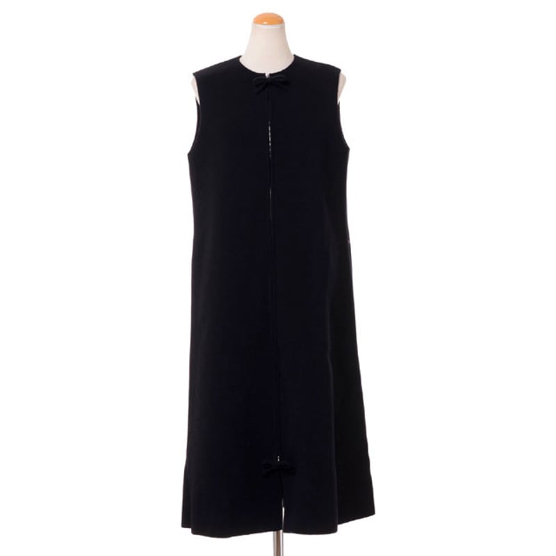 RAF SIMONS 名作　バックジッパー　ノースリーブトップス ラフシモンズ ラフシモンズ RAF SIMONS リボンジップノースリーブドレス