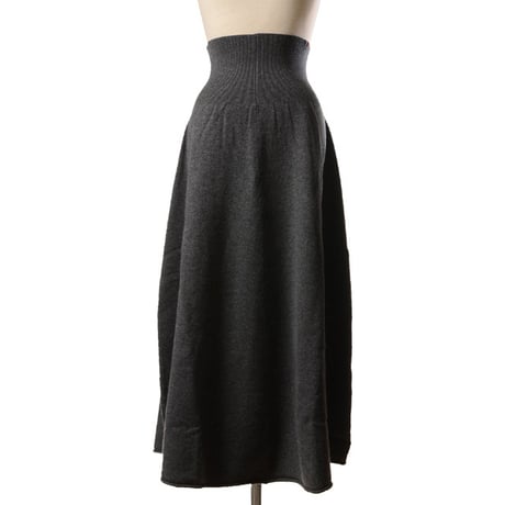 エクストリームカシミヤ extreme cashmere x n388 easeフレアースカート カシミアなど グレー
