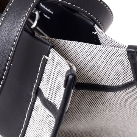 プロエンザスクーラー Proenza Schouler ラージモリストートバッグ キャンバス ホワイトブラック