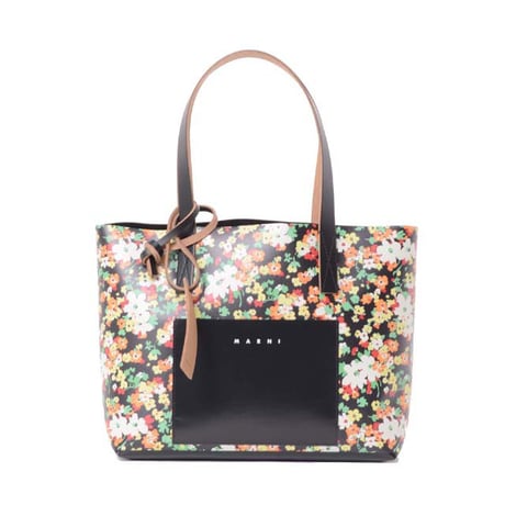 マルニ Marni LOVERS PRAIRIE ショッピングバッグ スモール PVC レッドポップドッド